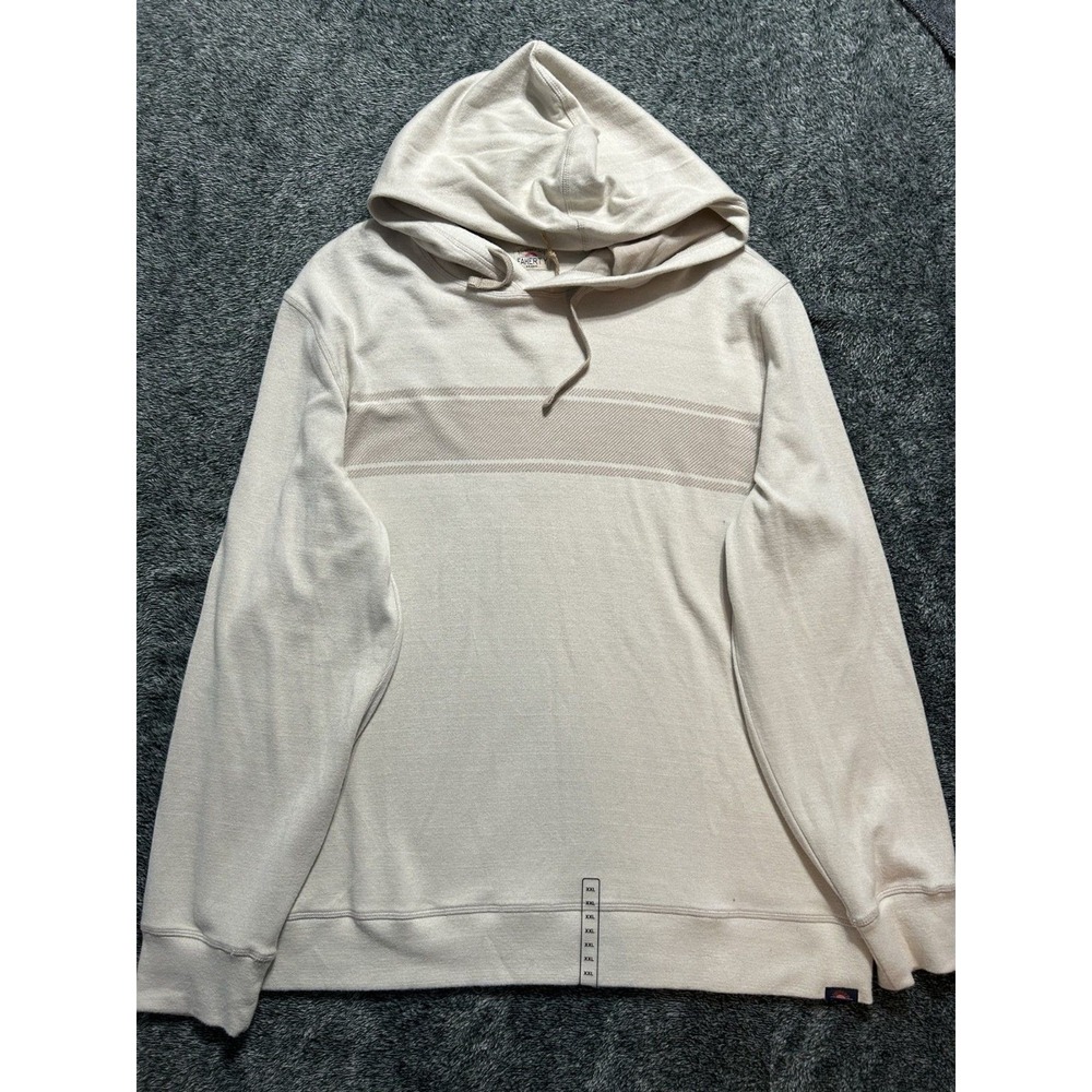 Faherty Mens Size 2XL Beige Long Sleeve Legend Sweater Hoodie Sweatshirt